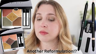 DIOR New Eyeshadow Formula  New Eyeliners  Khaki vs Jungle [upl. by Nerral]