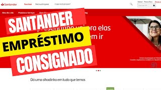 Empréstimo consignado do Santander Como Funciona [upl. by Dewey]