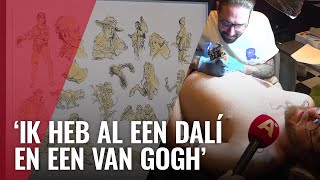 Schiffmacher zet Rembrandttattoos in Rembrandthuis [upl. by Armallas]