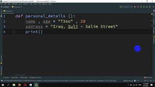 How to Display name age address in three different lines in Python [upl. by Oirramed83]