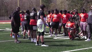 WATCH 4star OT Tate Ratledge dominates at The Opening [upl. by Leisam]