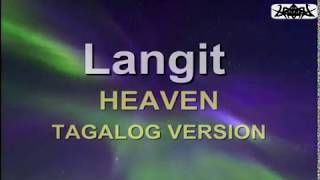 Heaven  By Bryan Admas Tagalog Karaoke Version [upl. by Amolap]