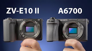 Sony ZVE10 II vs Sony A6700 [upl. by Birgit204]