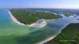 4K Aerial Video of Water Turkey Bay and Wiggins Pass in Naples FL [upl. by Groscr]