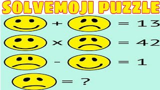 solvemoji puzzle answer  maths puzzle question models with answers iq test [upl. by Aihpled223]