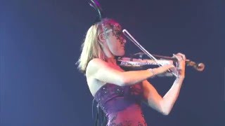 Sarah Mallock electric LED violinist performing for the Masquerade Ball London [upl. by Nylirak848]