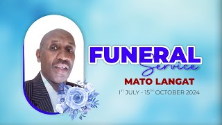 FUNERAL SERVICE OF MATO LANGAT [upl. by Guadalupe753]