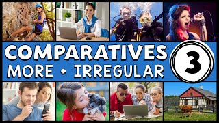 LOS ADJETIVOS COMPARATIVOS EN INGLÉS  PARTE 3  COMPARATIVE ADJECTIVES [upl. by Ruphina]