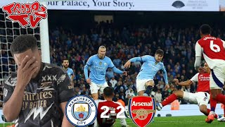 🤬 Man City 22 Arsenal  Troopz Match Reaction  DOKU DID THE SAME THING BUT NO YELLOW DISGUSTING [upl. by Malchus]