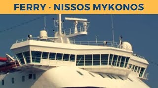 Departure of ferry NISSOS MYKONOS in Piraeus Hellenic Seaways [upl. by Ihp]