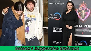 Selena Gomez Gets Supportive Embrace from Benny Blanco After BodyShaming Comment [upl. by Crawley615]