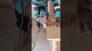 laminate trimming work woodworking furnituremaking fu shortvideo [upl. by Stoller]