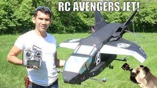 Real FLYING avengers Quinjet RC airplane [upl. by Leoine]