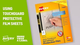 How to Laminate with Avery TouchGuard SelfAdhesive Laminating Sheets [upl. by Brantley]