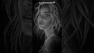 Dessiner un portrait blanc  🤍 art drawing portrait [upl. by Shae]