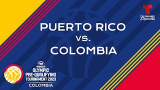 FIBA Womens PreQualifying Tournament 2023 Puerto Rico vs Colombia  Telemundo Deportes [upl. by Nit]