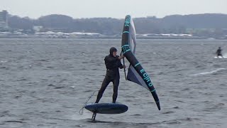 Johannes from oase  wingfoiling 2  Kiel 18112020 [upl. by Ayojal681]