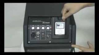 DJTech ICUBE 50 50w PA System with 3ch Mixer Talkover  iPod Docking [upl. by Airual711]