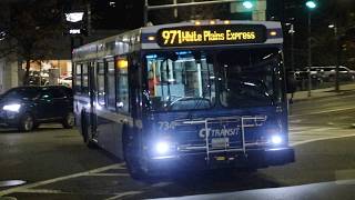 CT Transit 2007 New Flyer D40LF 734 on the 971 Express in White Plains NY November 2024 [upl. by Talley514]