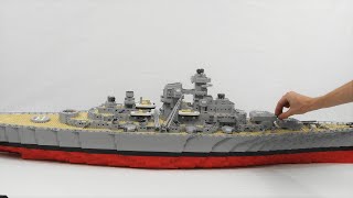 Building The Lego Bismarck Battleship [upl. by Ilsa]