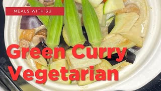 Vegetarian Thai Green Curry II A Delicious Curry Transports You To Thailand thaicurry greencurry [upl. by Atipul]