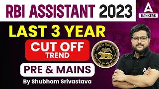 RBI Assistant Cut Off 2022  RBI Assistant Last 3 Year Cut Off Trend Pre amp Mains [upl. by Sheridan]