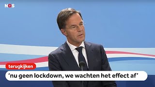 TERUGKIJKEN Premier Rutte staat pers te woord na de ministerraad [upl. by Simah]