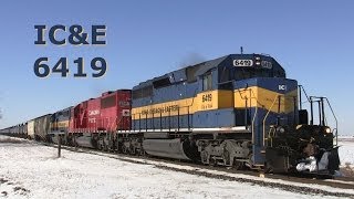 ICampE 6419 East Three EMD Engines on 12282013 [upl. by Nileuqcaj]