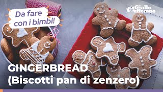 Dolci di Natale Biscotti di Pan di zenzero gingerbread [upl. by Shelba]