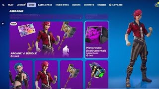 OFFICIAL DATE SKINS ARCANE FORTNITE When does jinx arcane and arcane vi come out in fortnite Arcane [upl. by Tloh109]