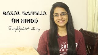 BASAL GANGLIA  HINDI  ANATOMY  SIMPLIFIED [upl. by Cutlerr]