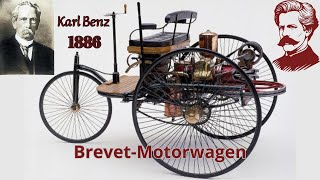 Karl Benz 1886  BrevetMotorwagen [upl. by Enirehtakyram]