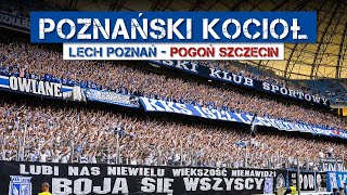 POZNAŃSKI KOCIOŁ LECH  Pogoń fanatyczny doping Kibiców Kolejorza 07042024 [upl. by Filbert]