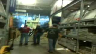 Tornado footage from inside Lowes in Sanford NC [upl. by Eedya]