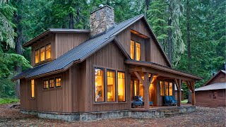 Cabin House Ideas  2 Storey Wooden House Design [upl. by Astred]