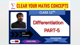 DIFFERENTIATION CLASS 12 NCERT BASED QUESTIONS PART5 [upl. by Ahsauqal660]