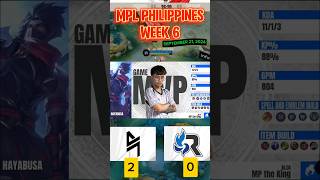 MPL PHILIPPINES WEEK 6 BLACKLIST INTERNATIONAL VS RSG PHILIPPINES [upl. by Erised]