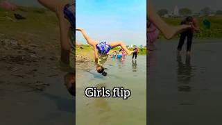 girls flip vs boys flip 🔥 shorts frontflip carthwheel [upl. by Iegres]