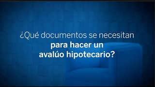 Documentos para Avalúo Hipotecario [upl. by Combes733]