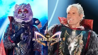 The Masked Singer  Michael Bolton  Wolf  Performances and Reveal [upl. by Neroled]