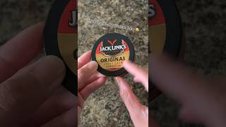 Jack Links Original Beef Jerky Chew Shredded Snack Review snackreview shorts beefjerky trending [upl. by Marlena]