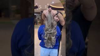 Light ash brown hair color by sahilalihairartist haircare haircut hairdye haircolorist [upl. by Atiuqan]