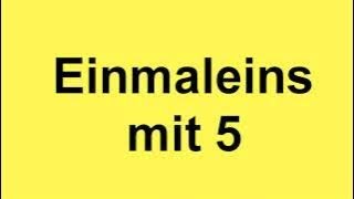 Die Fünferreihe  Das 1x5 Lied  Mathe Lernlieder  Einmaleins mit 5 [upl. by Llertnad792]