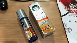 Nivea MEN Extra Bright CampHYA Age Defense Vitamin Serum Anti Dark Spot nivea men Camphya [upl. by Holzman]