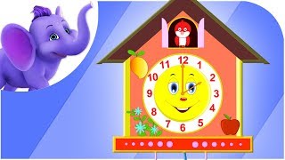 The Clock  Nursery Rhyme with Lyrics amp Sing Along [upl. by Maurili323]