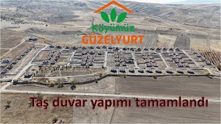 Köyümüz Güzelyurt quotTaş duvar yapımı tamamlandıquot Drone görüntüleri Video46 29102024 [upl. by Htial247]