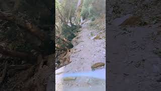 Recent rockslide on trail to upper yosemite falls [upl. by Esekram]