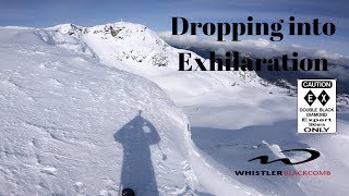 April 18th Finally Dropped into Exhilaration Whistler Next to Excitation on the Glacier Wall 4K [upl. by Romine]