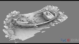 Underwater Photogrammetry  Shipwrecked fishing boat [upl. by Ard347]