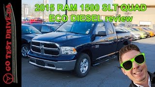 2015 Ram 1500 SLT Eco Diesel review [upl. by Jak22]